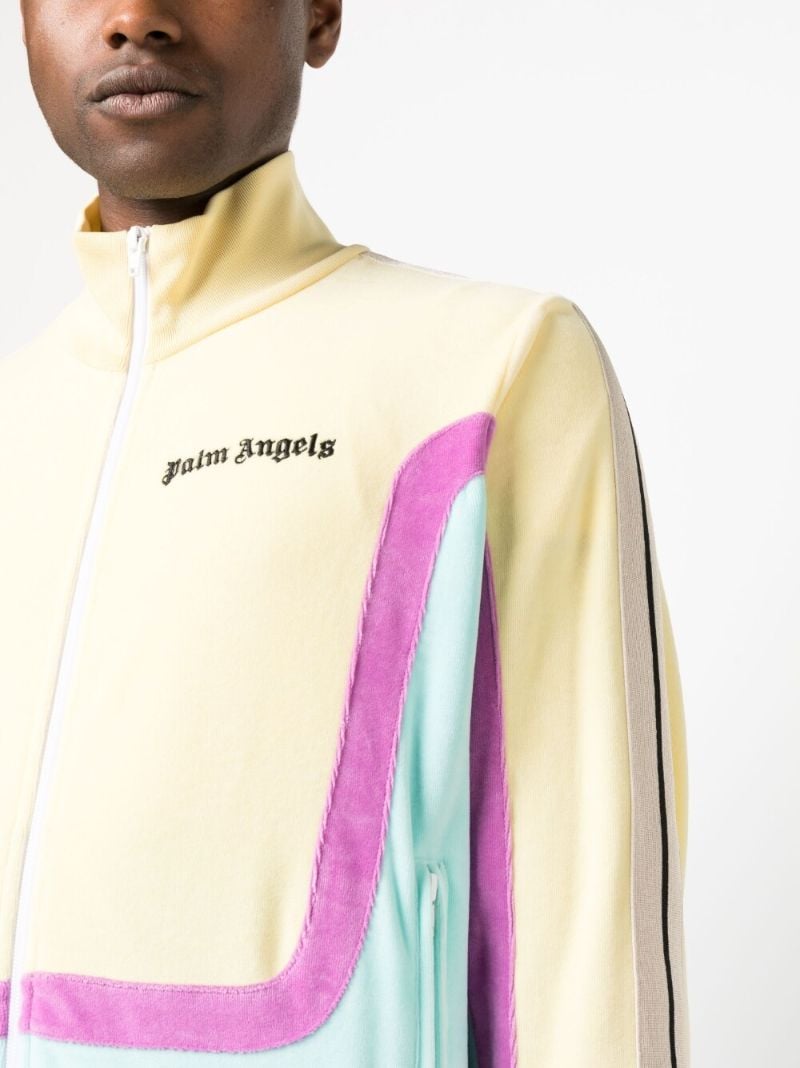 Multicolour Colour Block Logo Lightweight Jacket