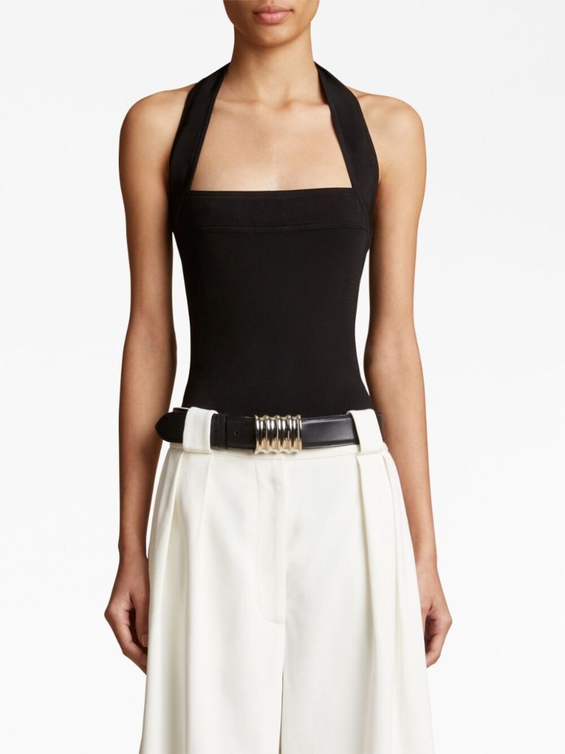 Black Sola Sleeveless Bodysuit