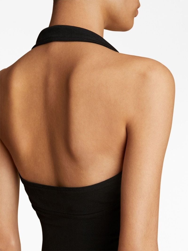 Black Sola Sleeveless Bodysuit