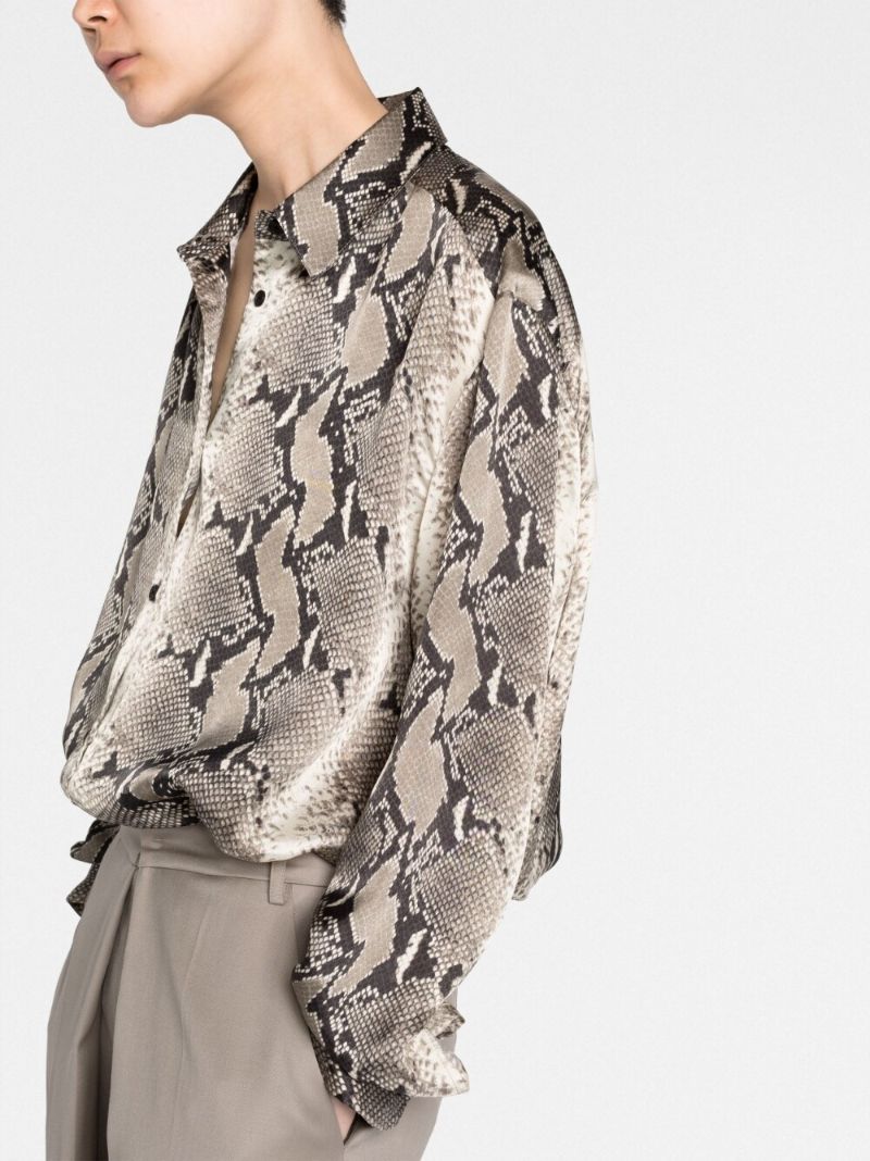 Grey Argo Snakeskin Print Shirt