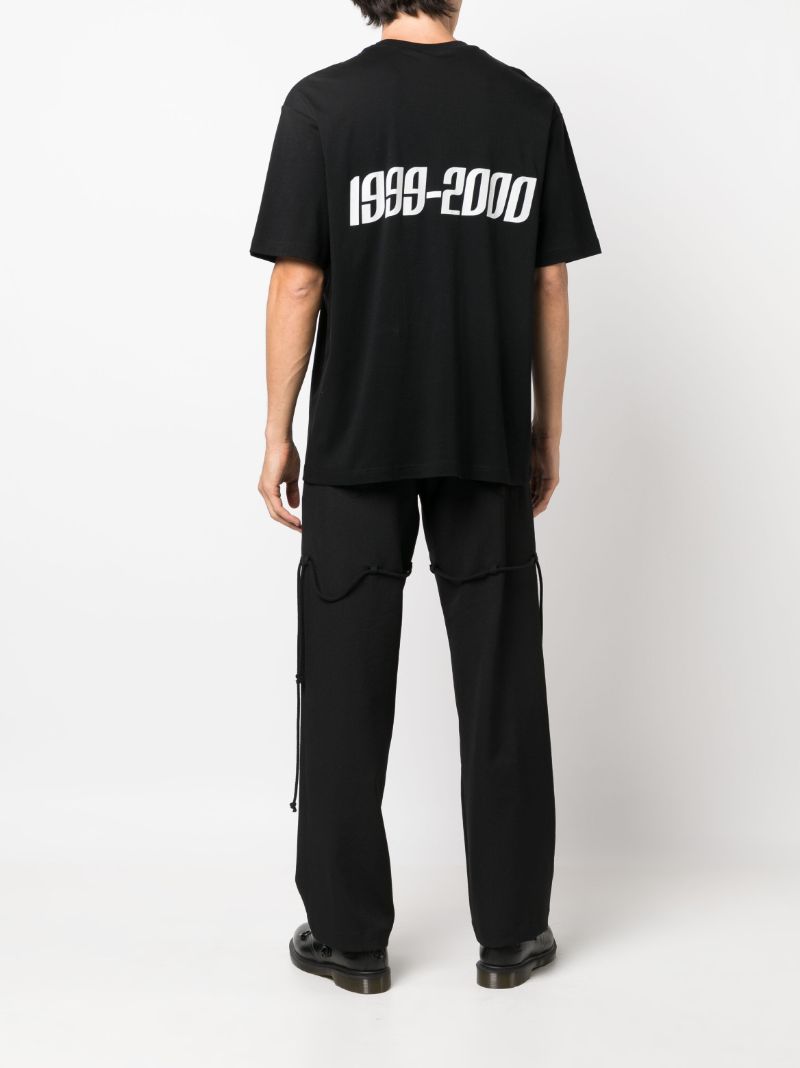 Black Logo Print Cotton T-shirt