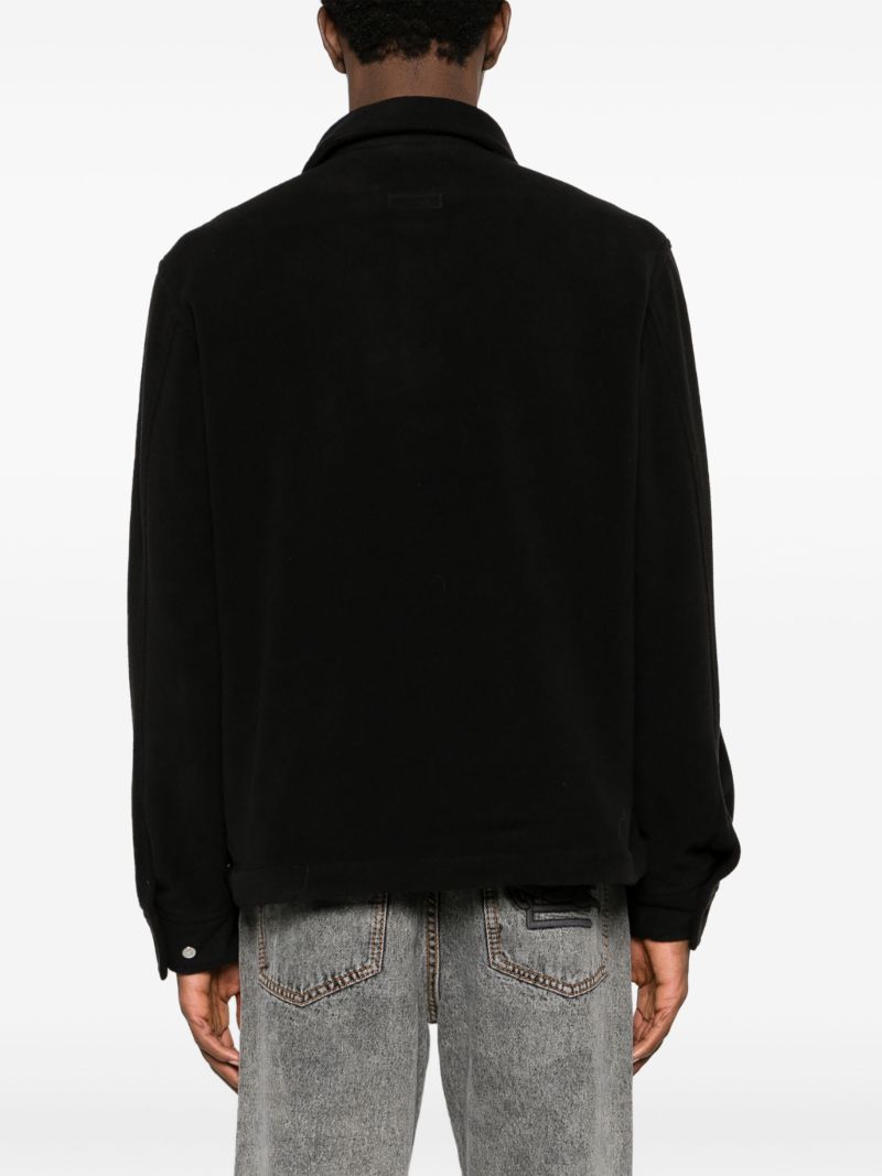 Black Ryder Fleece Shirt Jacket