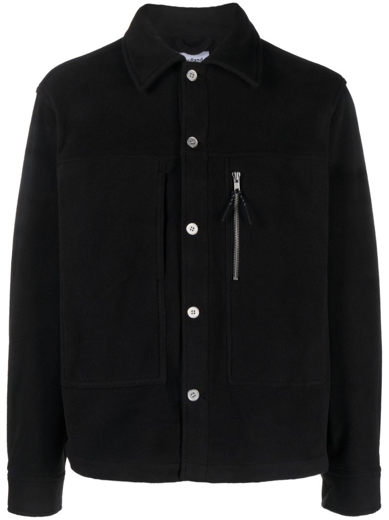 Black Ryder Fleece Shirt Jacket
