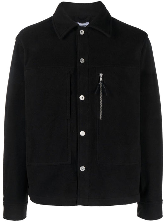 Black Ryder Fleece Shirt Jacket