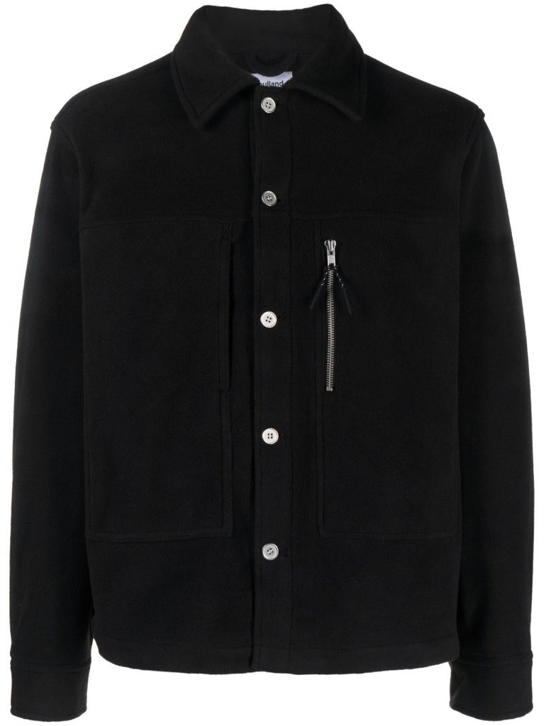 Black Ryder Fleece Shirt Jacket