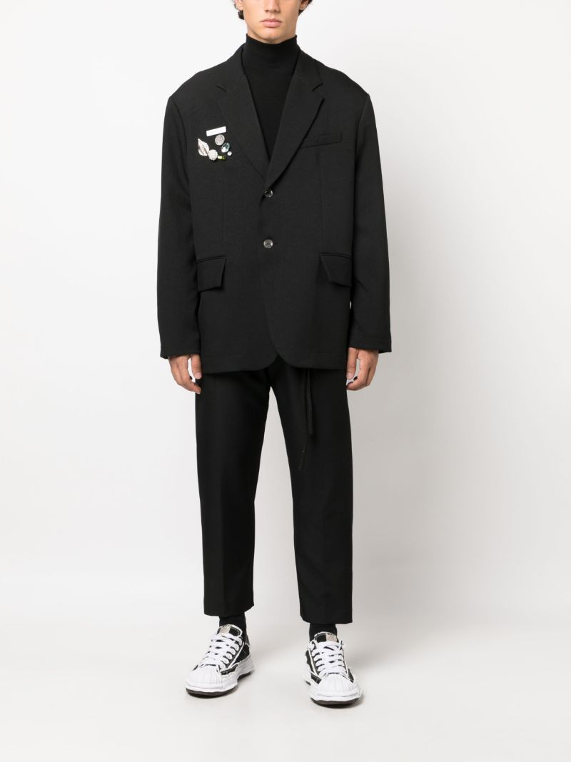 Black Square AppliquÃ_x0083_Â© Blazer