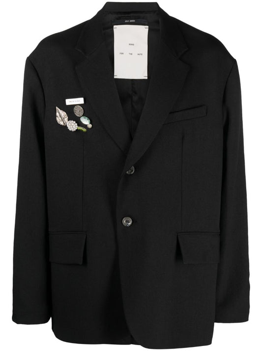 Black Square AppliquÃ_x0083_Â© Blazer