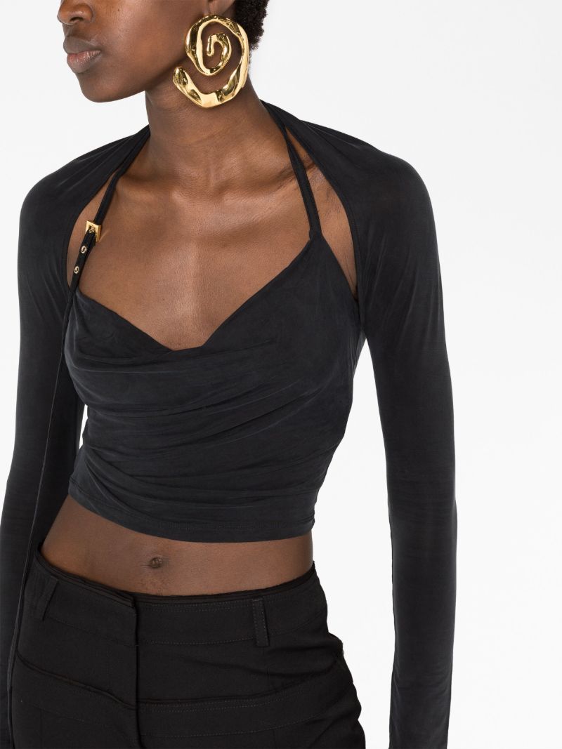 Black Le Haut Peplo Top