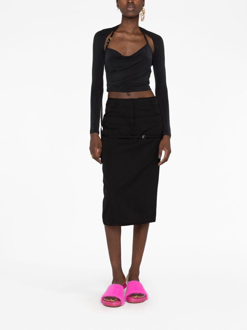 Black Le Haut Peplo Top