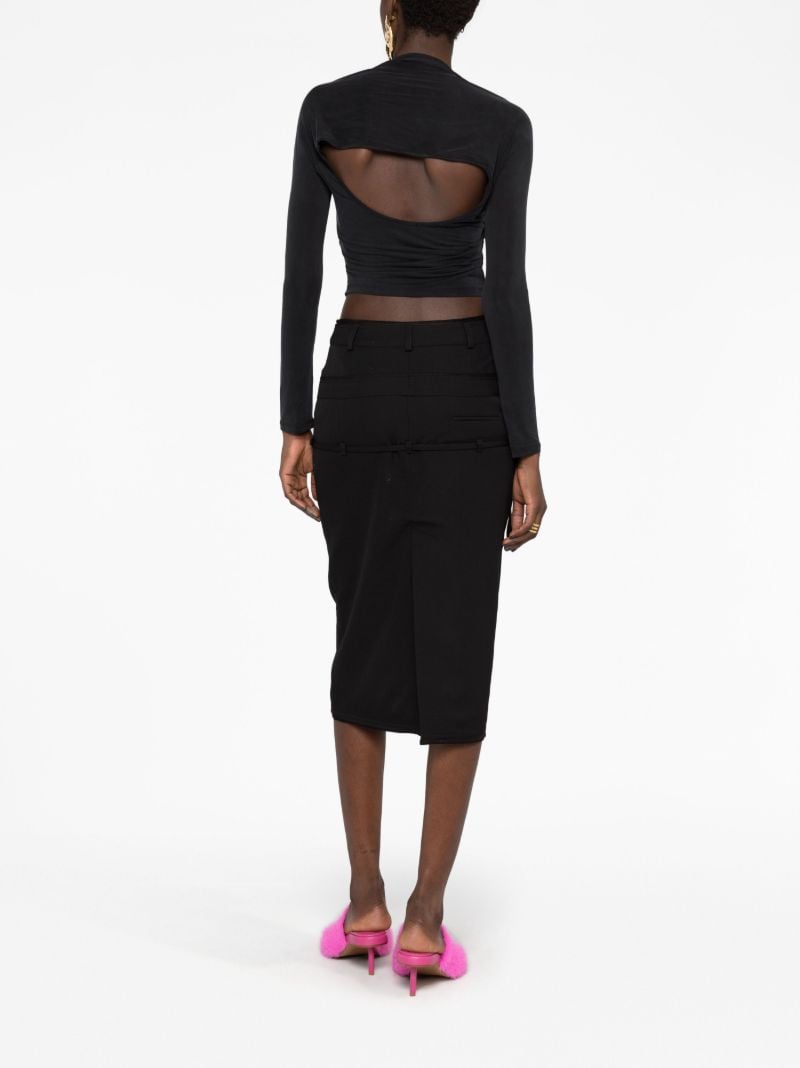 Black Le Haut Peplo Top