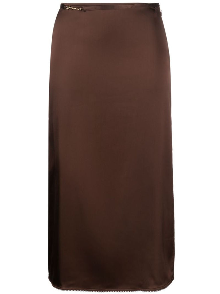 Brown La Jupe Notte Midi Skirt