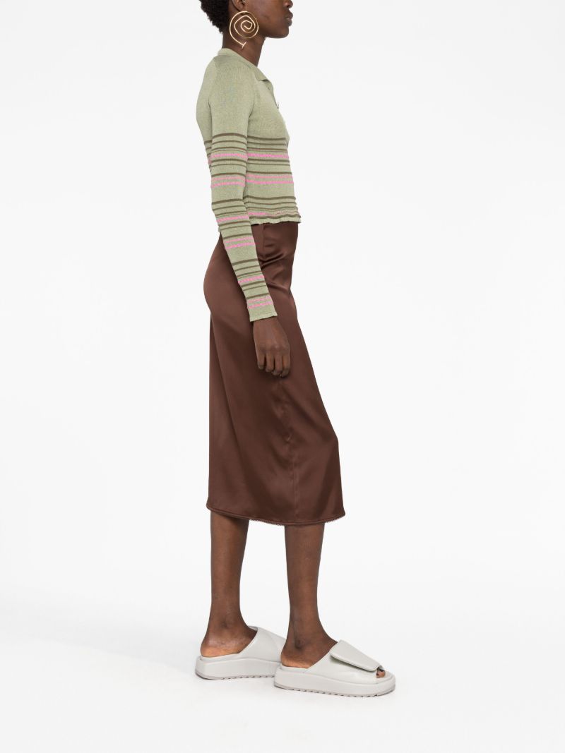 Brown La Jupe Notte Midi Skirt