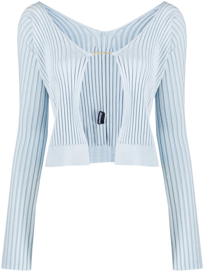 Blue La Maille PralÃ_x0083_Â¹ Longue Cardigan