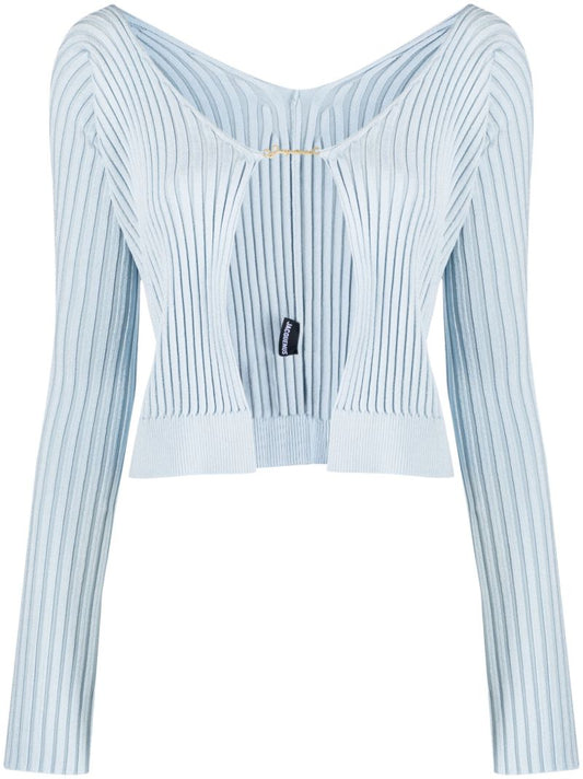 Blue La Maille PralÃ_x0083_Â¹ Longue Cardigan