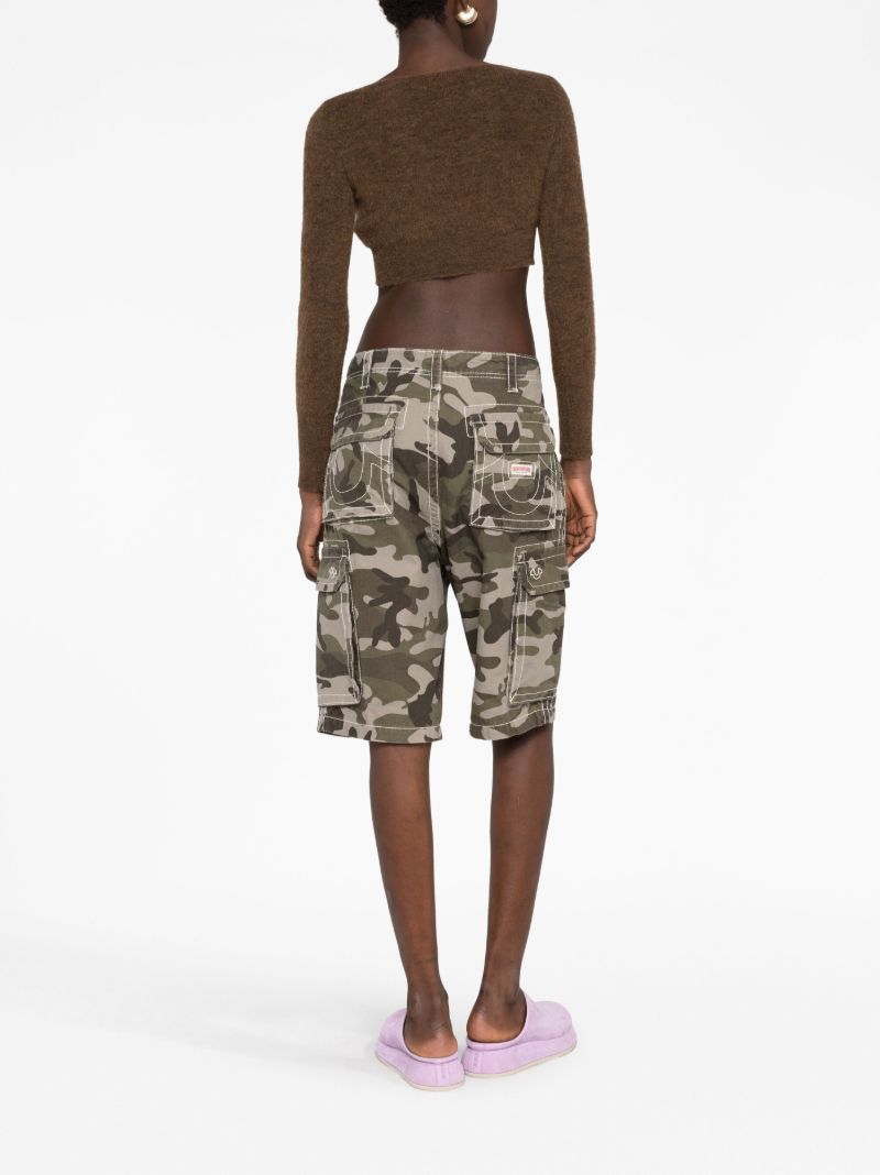 Brown Le Alzou Cropped Cardigan