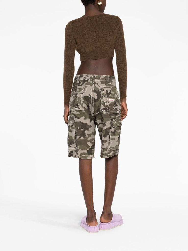 Brown Le Alzou Cropped Cardigan