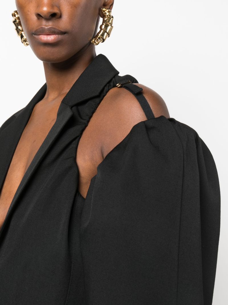 Black La Veste Galliga Asymmetric Blazer