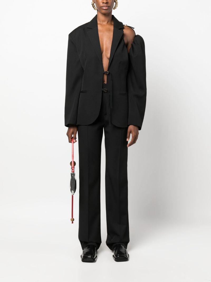 Black La Veste Galliga Asymmetric Blazer