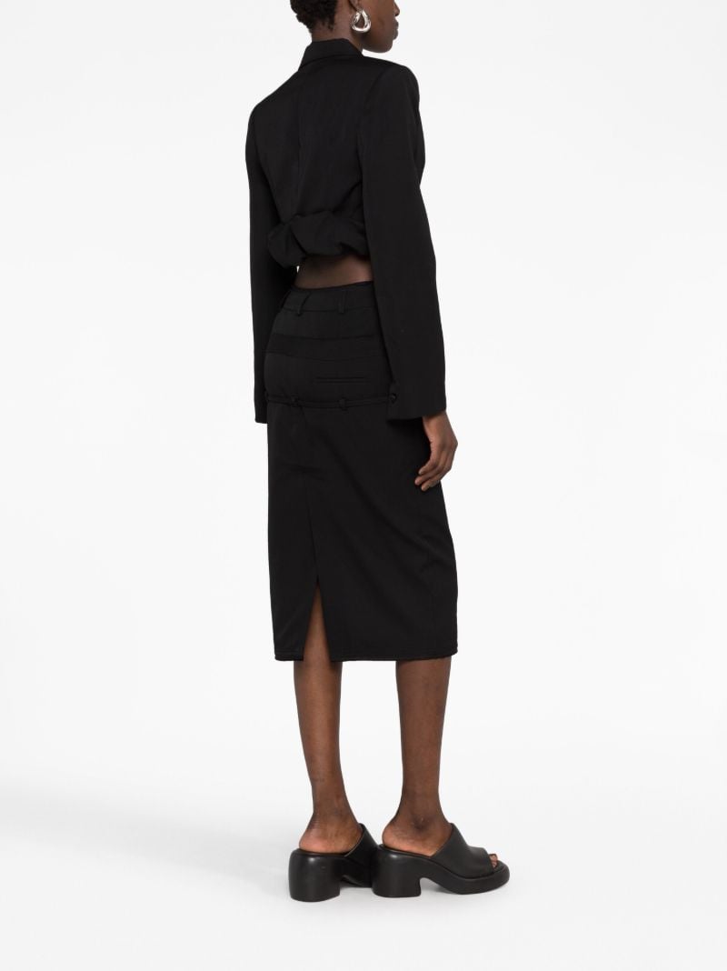 Black La Veste Croissant Cropped Blazer