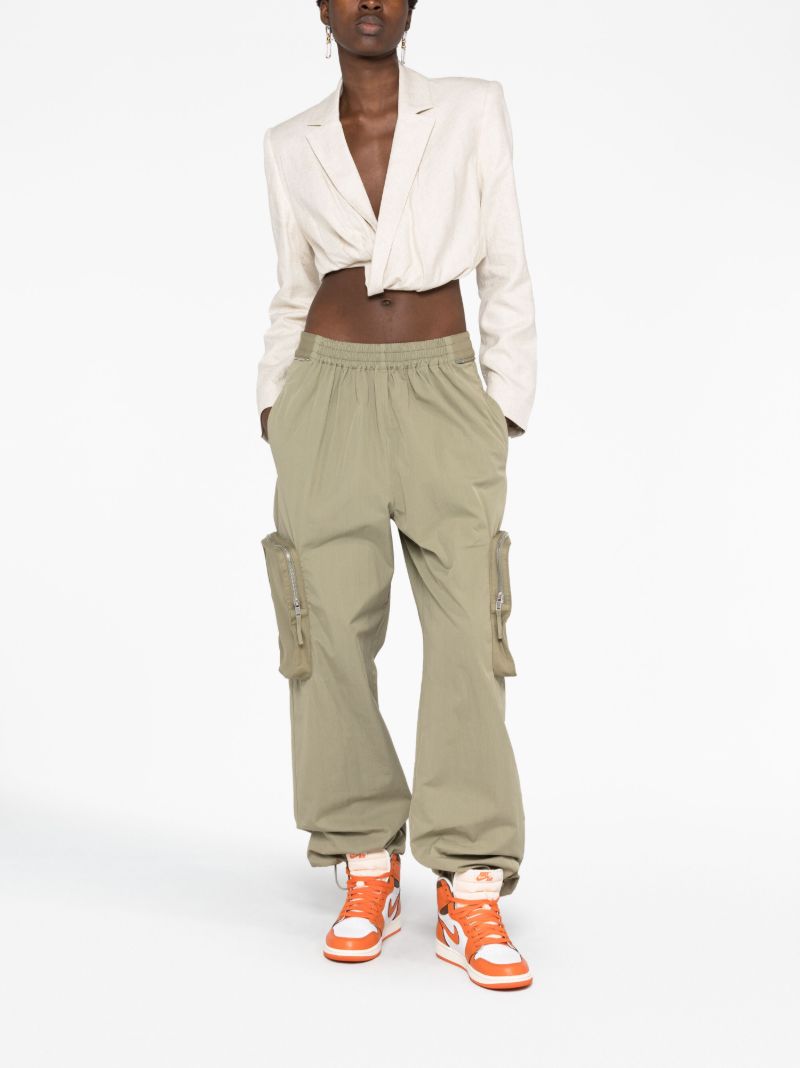 Neutral La Veste Bahia Courte Cropped Blazer
