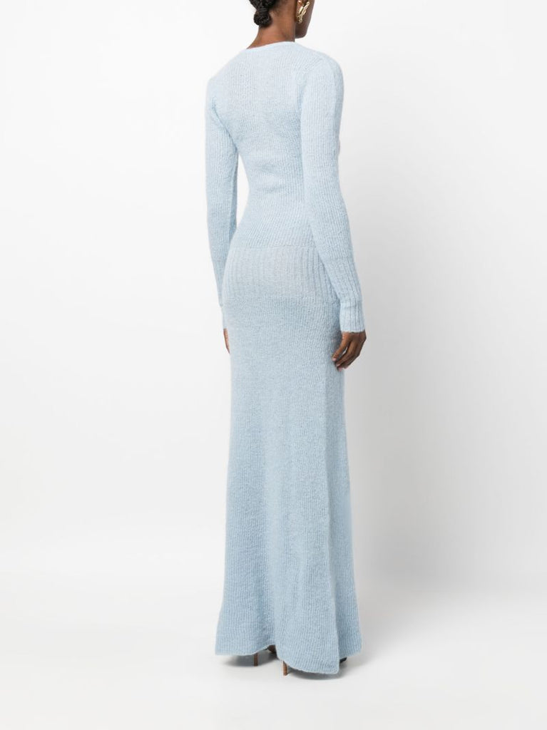 Blue La Robe Dao Ribbed-knit Dress