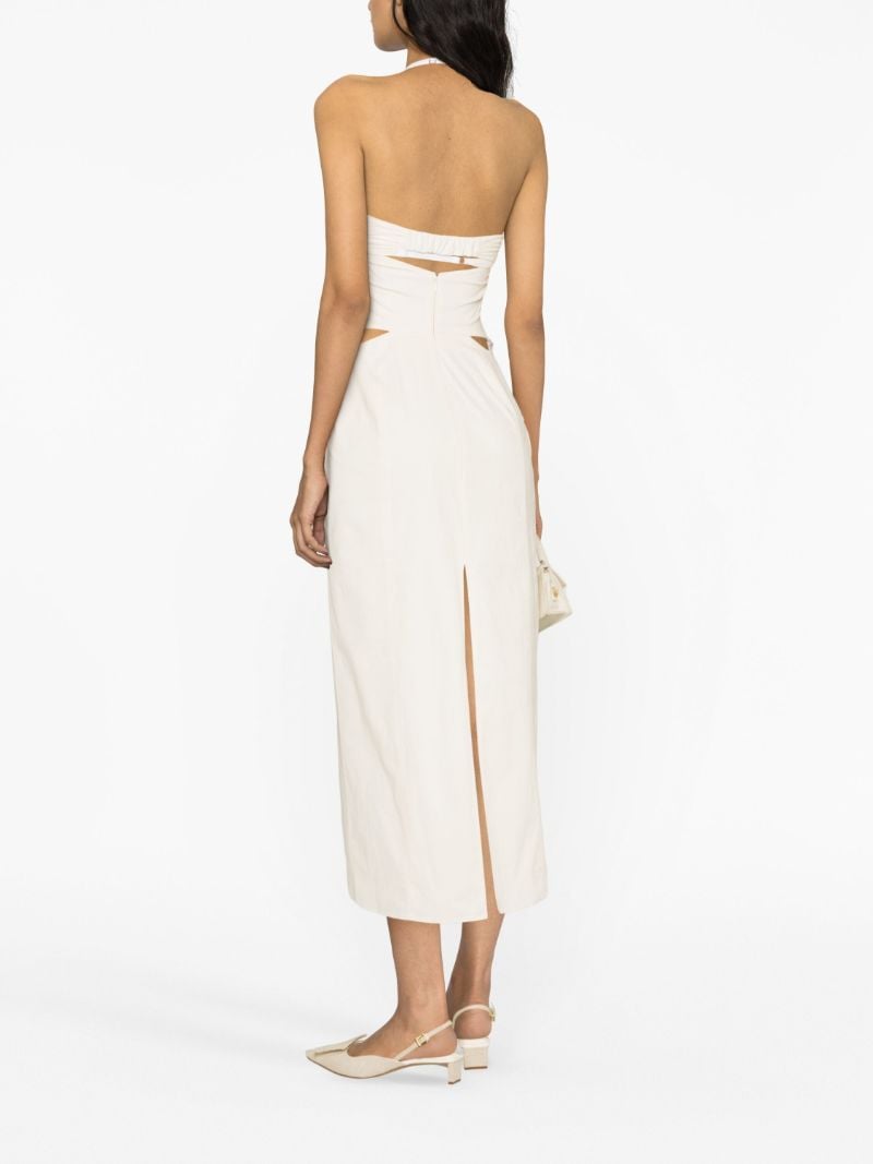 White La Robe Ruban Cut-out Dress