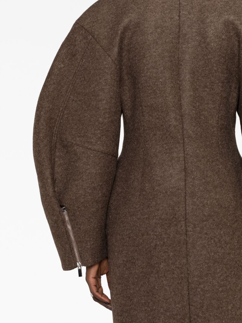 Brown Le Manteau Croissant Coat