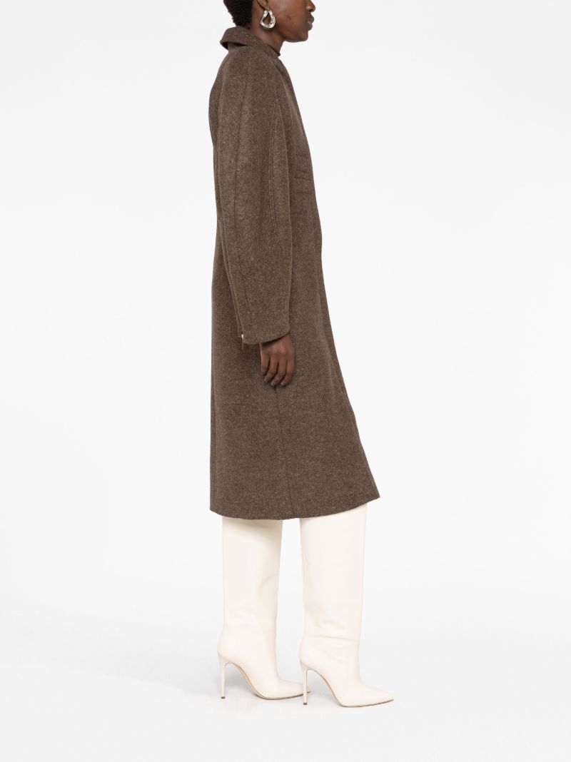 Brown Le Manteau Croissant Coat