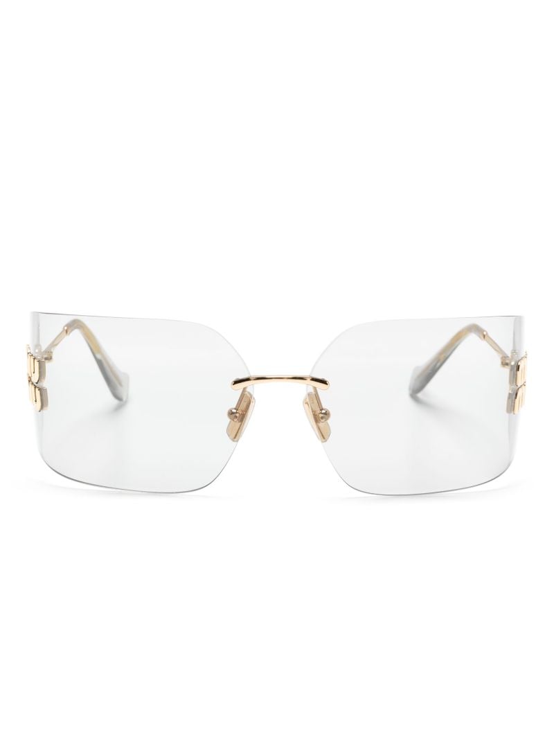 Gold-tone Runway Rimless Sunglasses