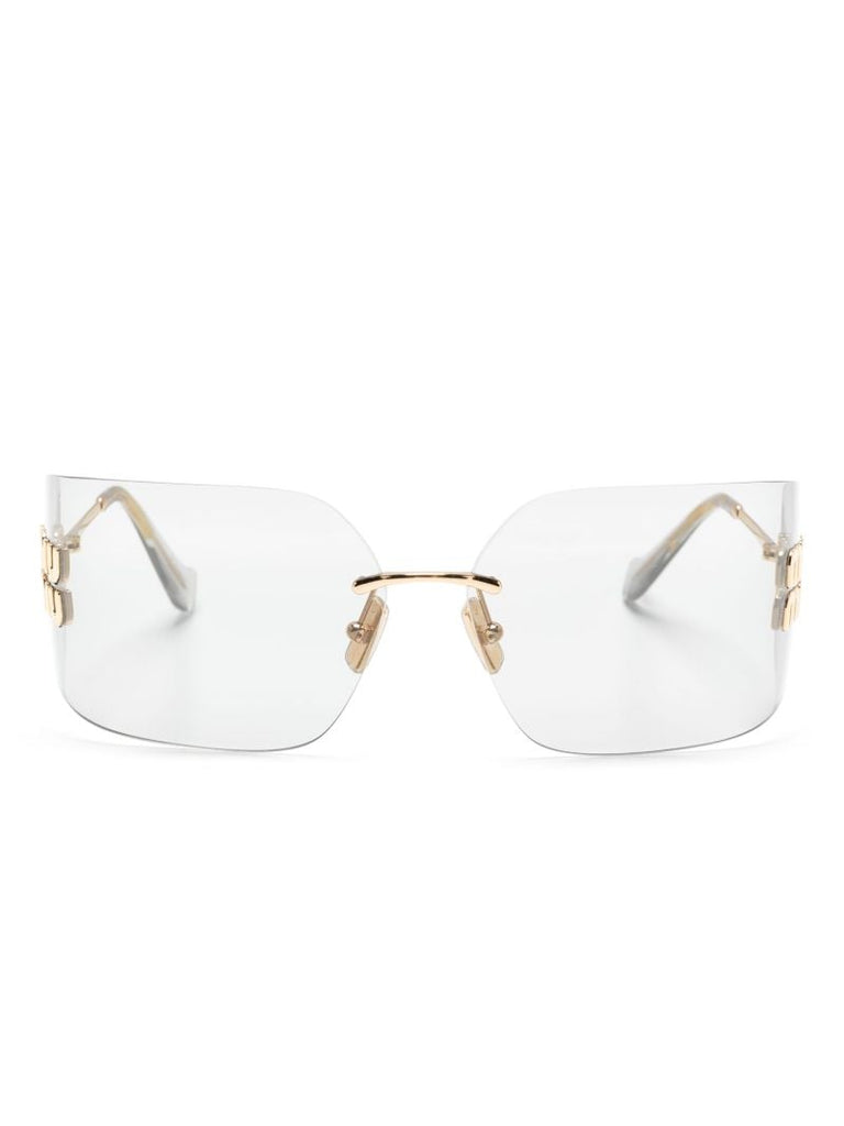 Gold-tone Runway Rimless Sunglasses