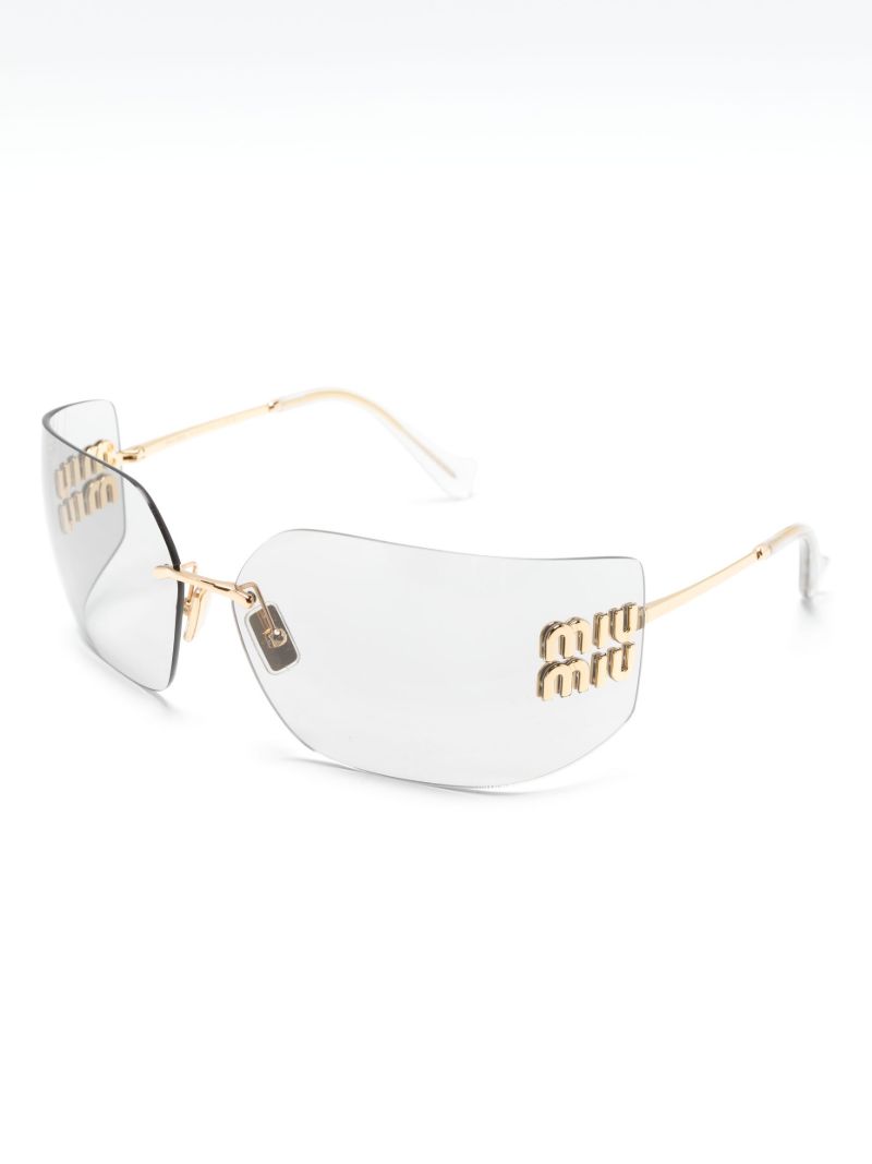 Gold-tone Runway Rimless Sunglasses