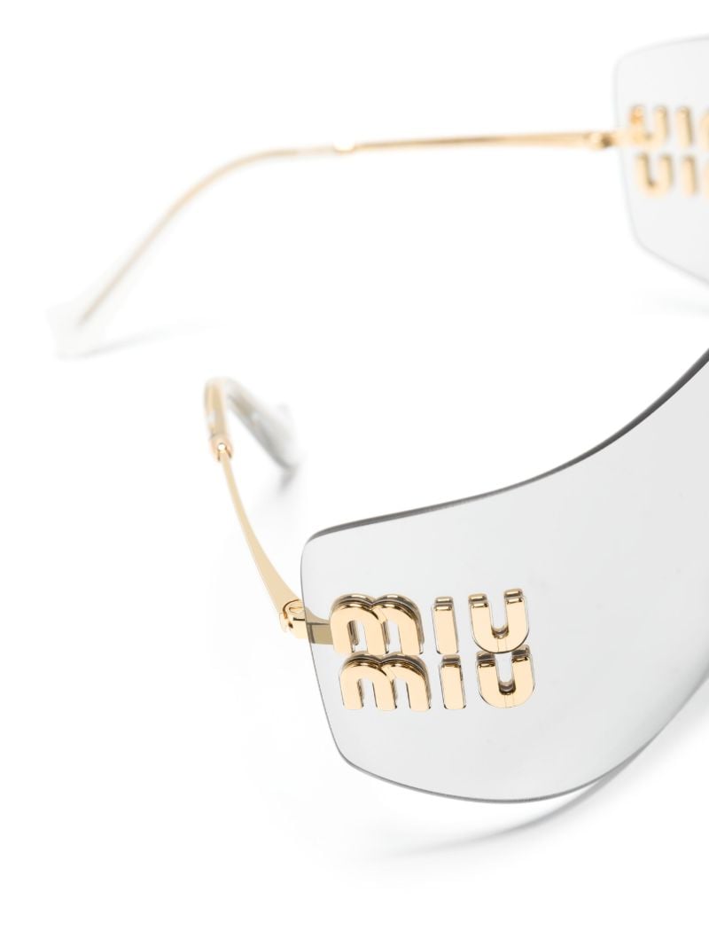 Gold-tone Runway Rimless Sunglasses