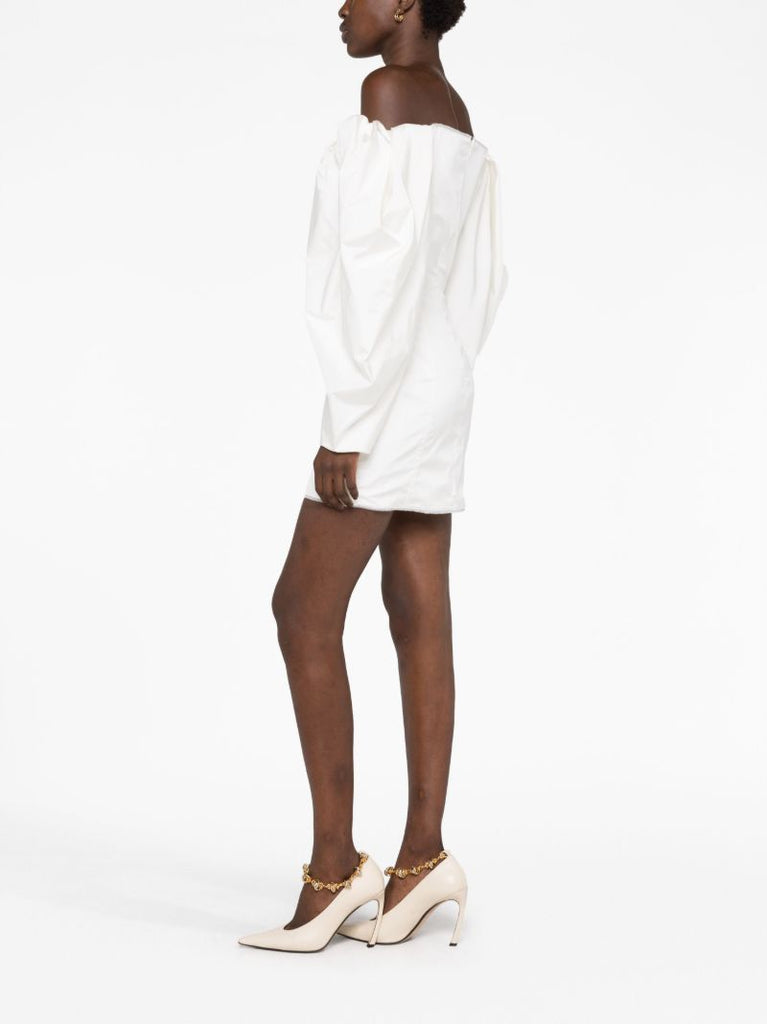 White La Robe Taffetas Mini Dress