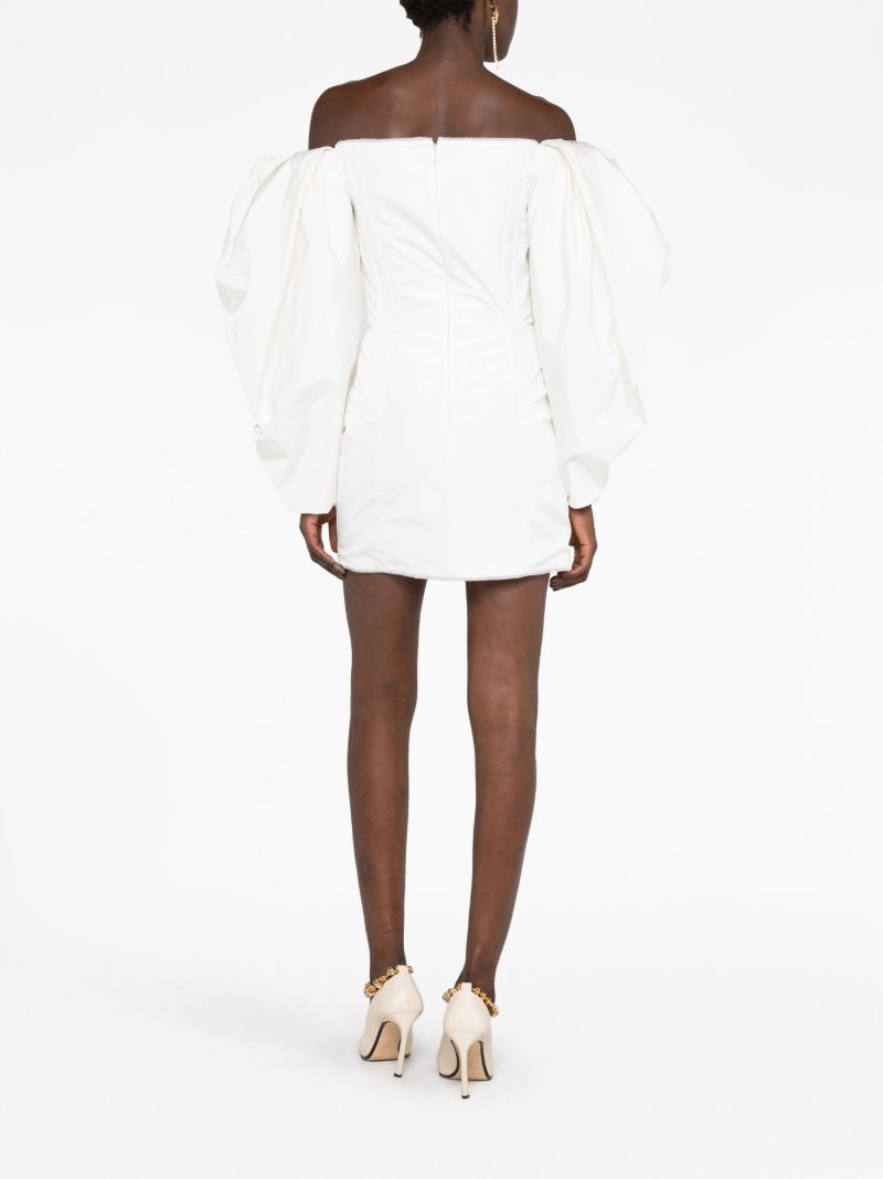 White La Robe Taffetas Mini Dress