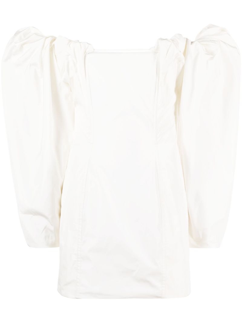 White La Robe Taffetas Mini Dress