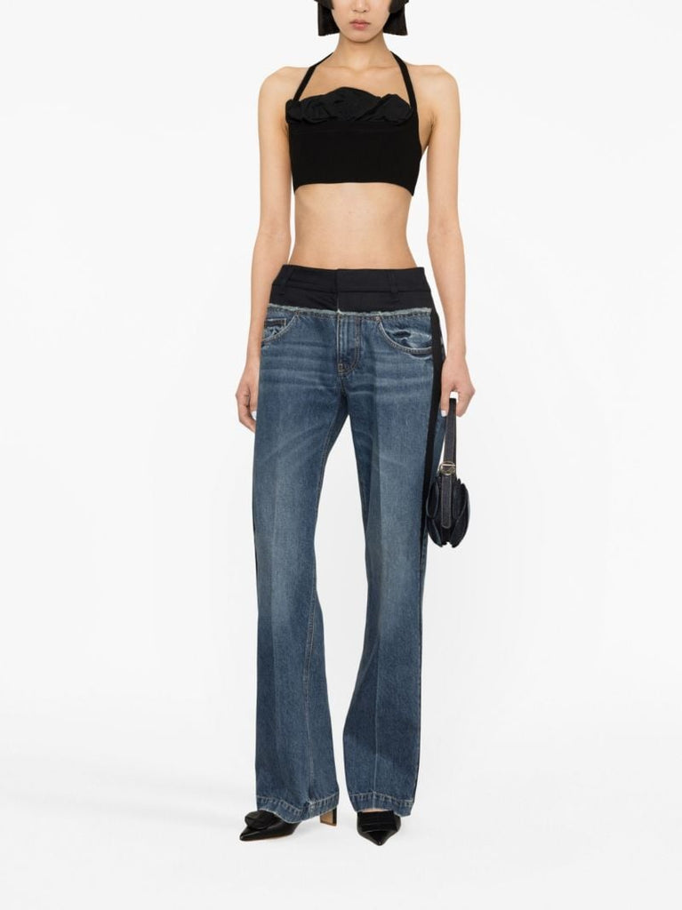 Black Le Bandeau Frivolli Bra Top
