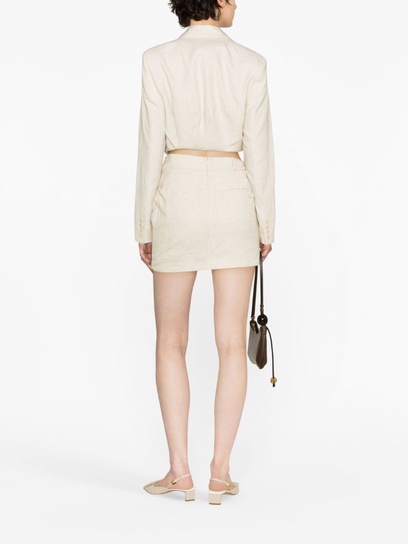 Neutral La Jupe Bahia Mini Skirt