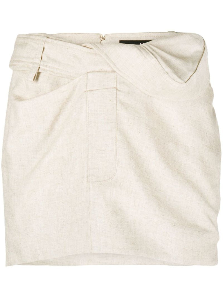 Neutral La Jupe Bahia Mini Skirt