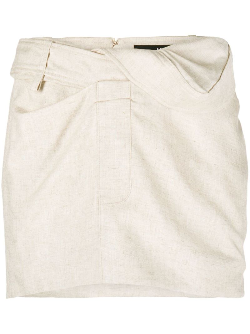 Neutral La Jupe Bahia Mini Skirt