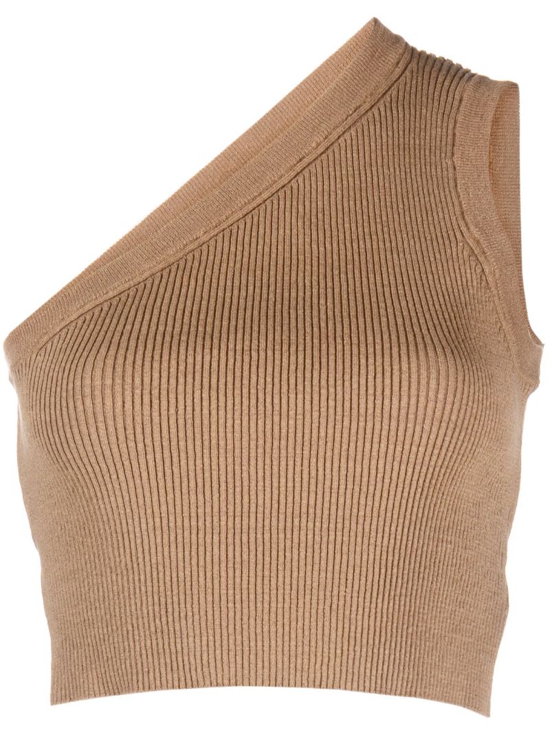 Brown La Maille Ascu Crop Top
