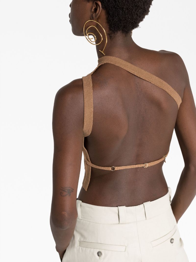 Brown La Maille Ascu Crop Top