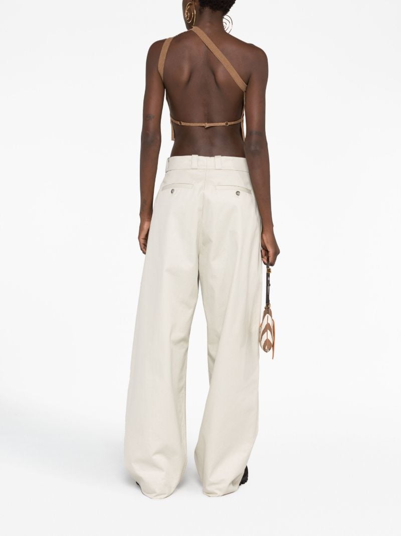 Brown La Maille Ascu Crop Top
