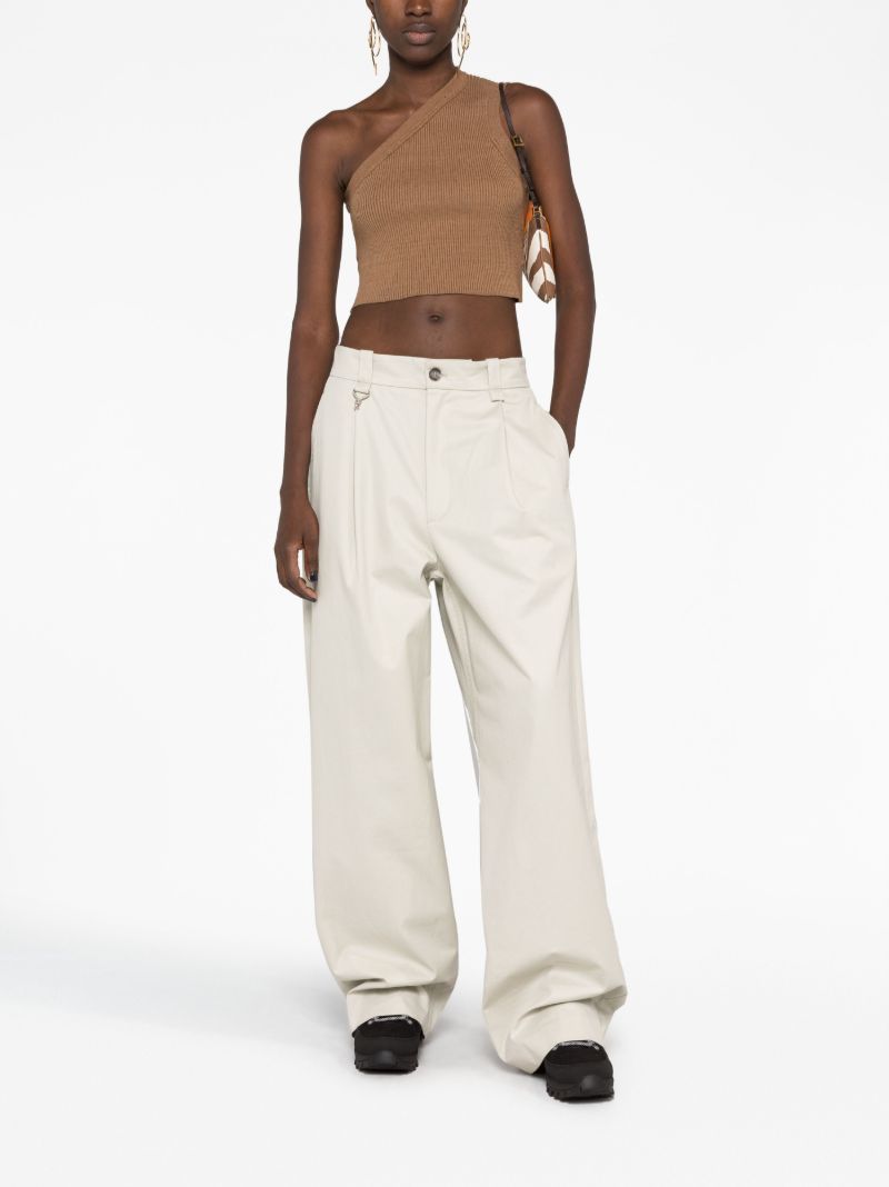 Brown La Maille Ascu Crop Top