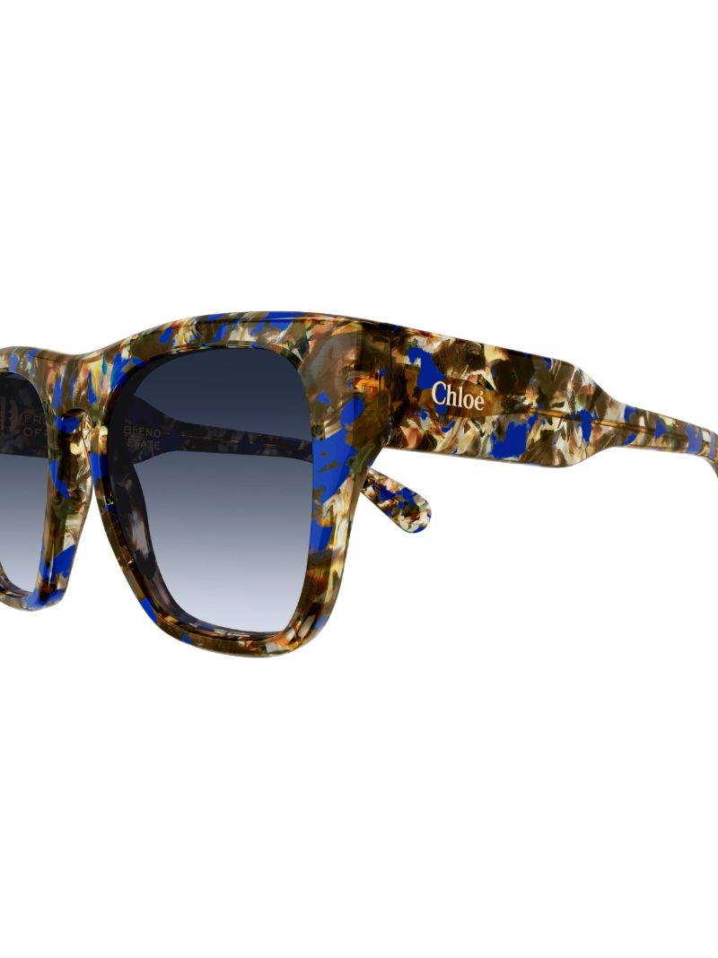 Blue Gayia Square Sunglasses
