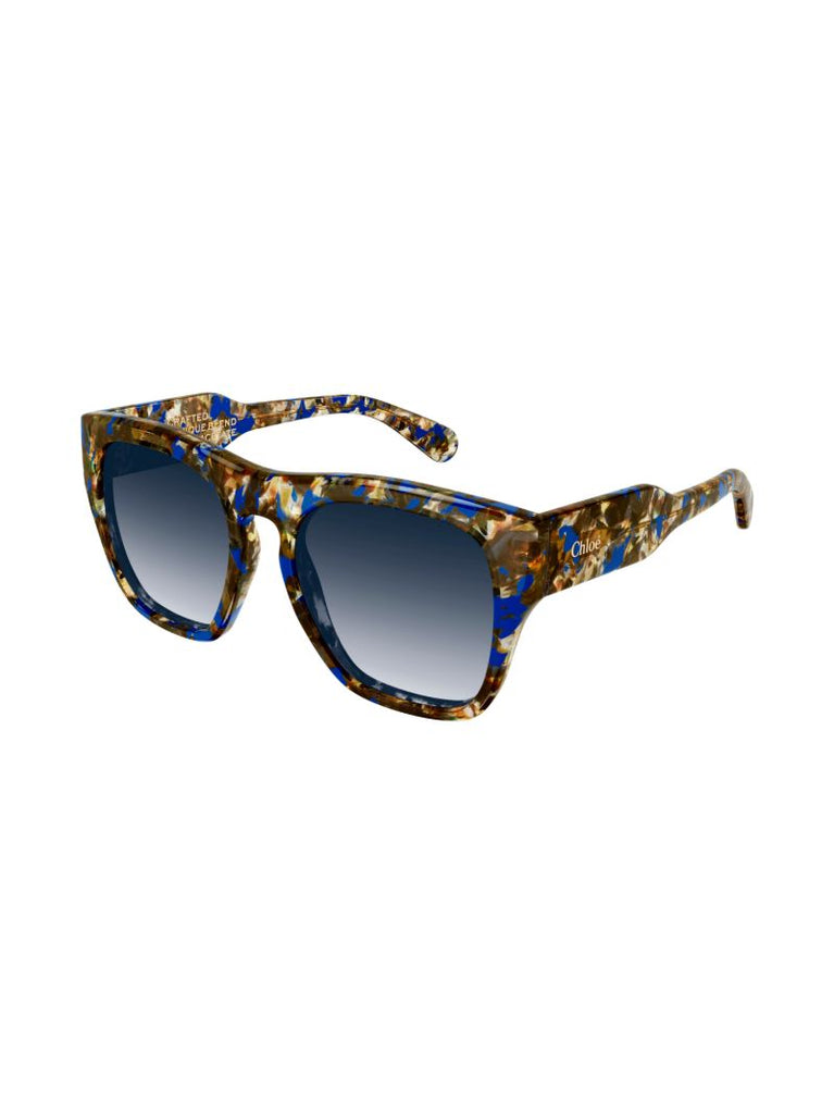 Blue Gayia Square Sunglasses