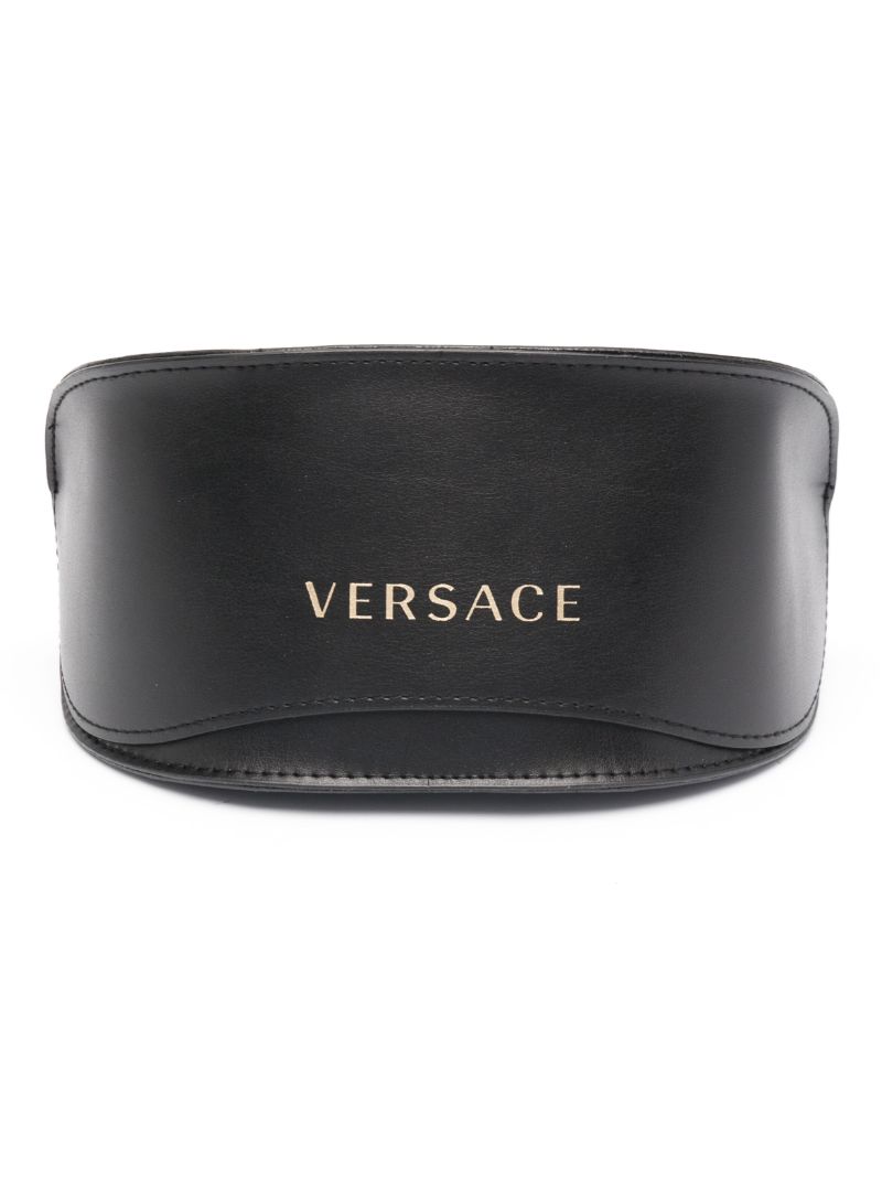 Black Logo-plaque Oversized-frame Sunglasses