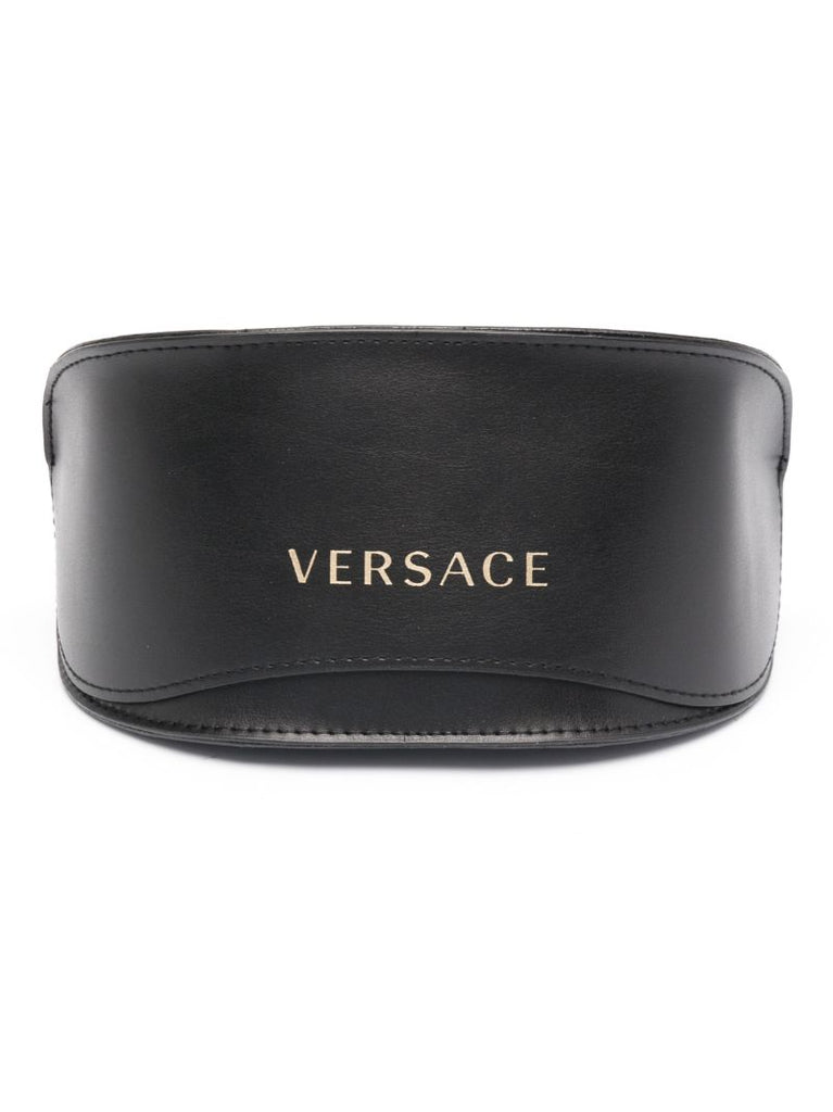 Black Logo-plaque Oversized-frame Sunglasses