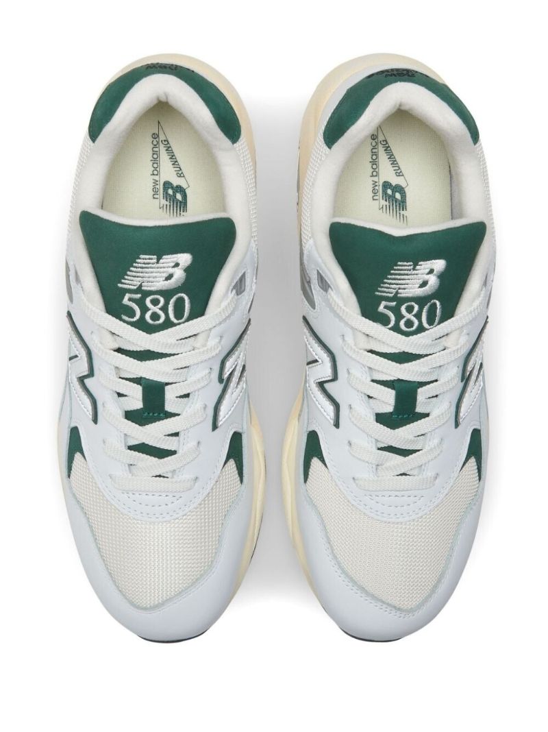 White 580 Leather Sneakers