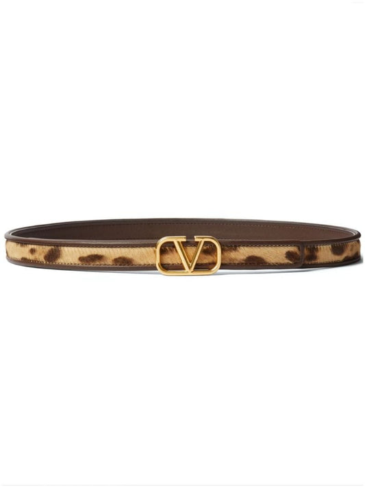 Brown Vlogo Signature Leather Belt
