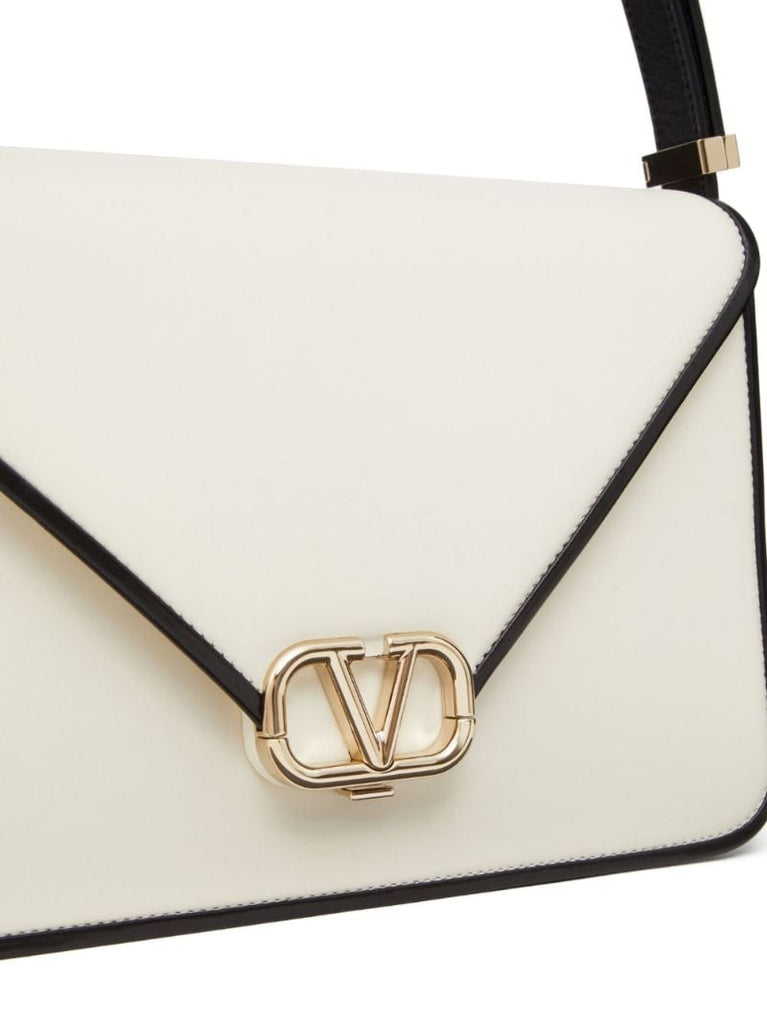 White Vlogo Shoulder Bag